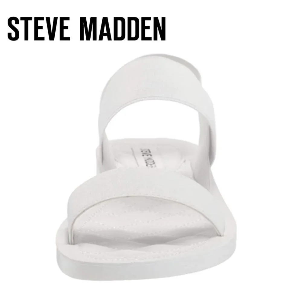 🆕️ NEW Women's Steve Madden Rafa Sandal, Size 7 / 8.5 / 9 / 9.5 / 10 - White - Picture 2 of 9